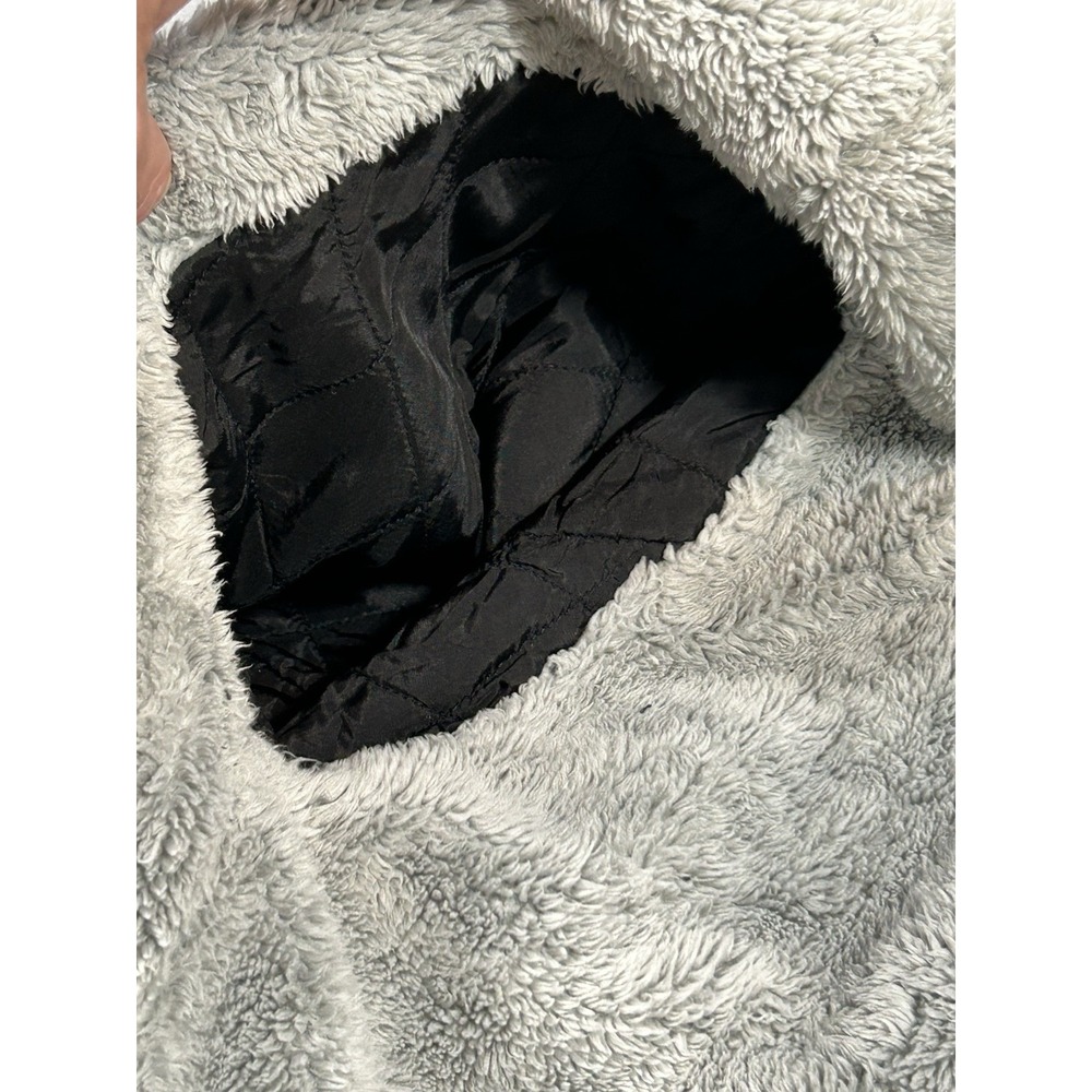Outerknown Paz Corduroy Trucker Jacket Mens Medium Black Sherpa Cotton Hemp - Picture 7 of 15